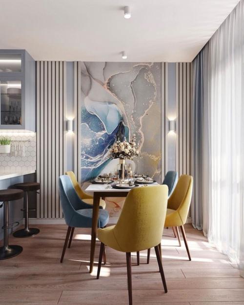 Кухня и прихожая в одном цветовом решении. 03