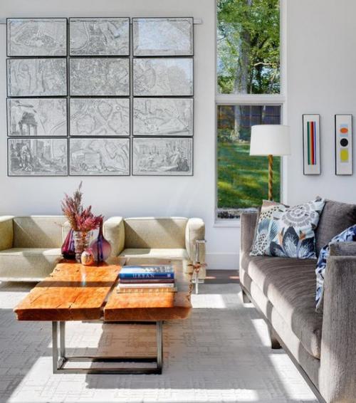 Карта- лучший способ интерьер без больших затрат разнообразить. 07