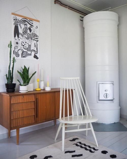 Яркие и нейтральные цвета в стильном доме в Финляндии. 07