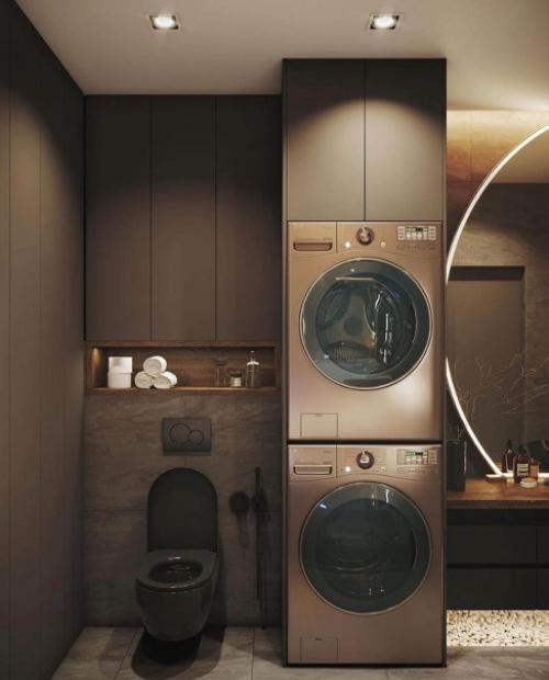 Дизайн квартиры. В темно - шоколадных тонах. 07