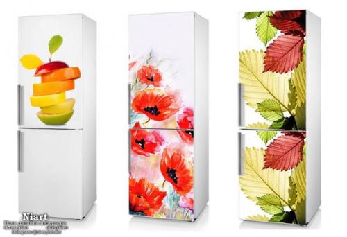 Дизайнерские наклейки на холодильник. 01