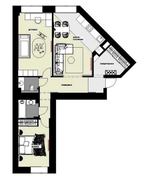 Закончили этап строительно - отделочных работ проекта с установкой фабричной кухни рими. 07