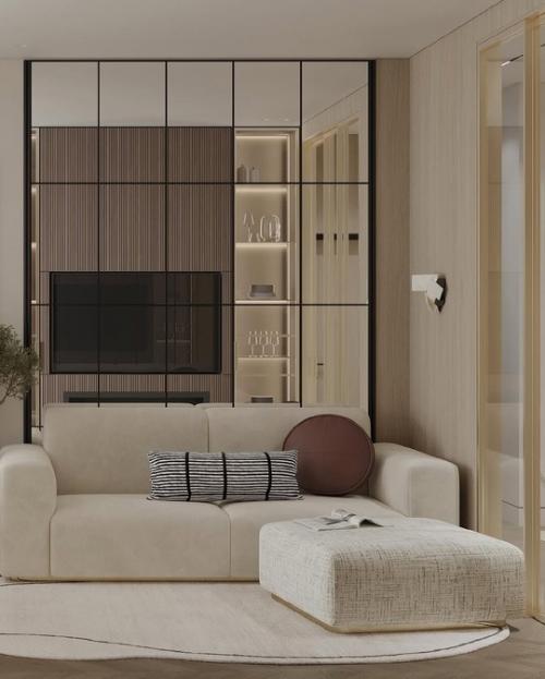 Интерьер кухни - гостиной в ЖК столичный. 03