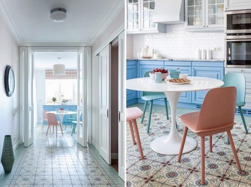 В палитре интерьера этой московской квартиры присутствуют, наверное, все основные цвета и их разнообразные оттенки. 02