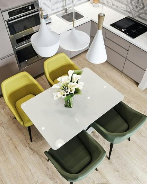 Оцените дизайн кухни - гостиной. 01