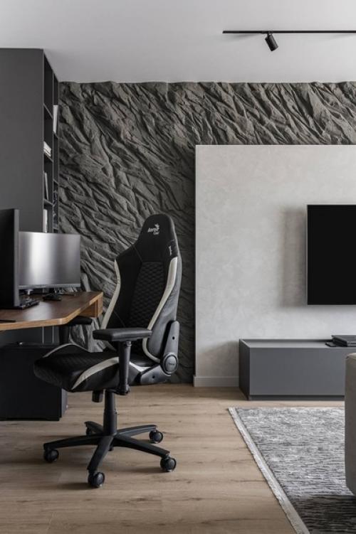 Брутальный интерьер квартиры для молодого человека из Челябинска - проект Ольги Лебедевой. 04