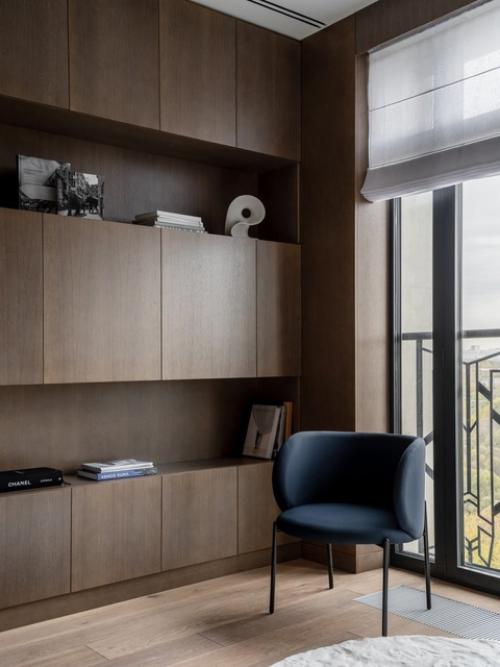 Благородный интерьер 1-комнатной квартиры 43, 5 м 2 в ЖК Spires в Москве. 04