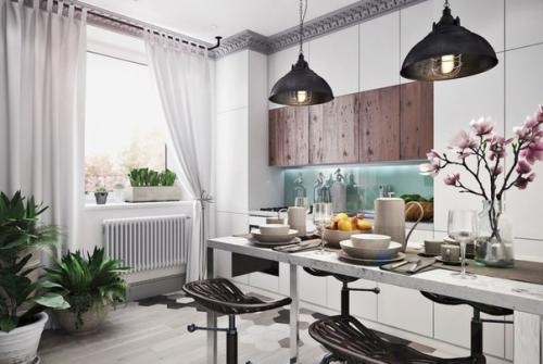 Белый дзен.  Дизайн Студия Уютная. 04