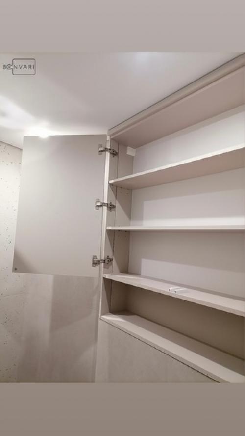 Оптимизация пространства в ванной: наш новый кейс - шкаф над инсталляцией! 01