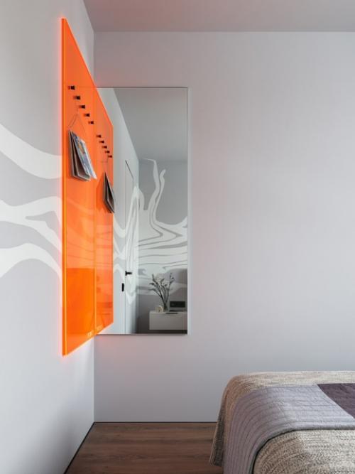 Цветной интерьер однокомнатной квартиры 40 м 2 в ЖК черная речка в Санкт-петербурге. 09