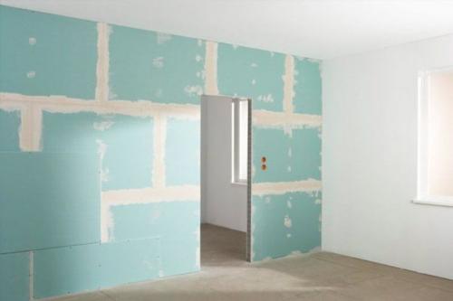 Гипсокартонная перегородка. Среди положительных качеств этого материала для создания межкомнатных перегородок можно выделить следующие: 09