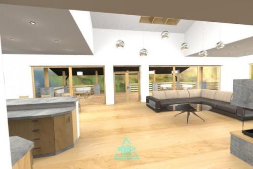 Дом 30 х 20 стильное альпийское шале со спа комплексом. 04