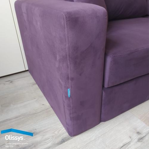 Большой модуль - трансформер 3 в 1 с диваном цвета баклажан закажите мебель Olissys \u2122 в любой город России. 06