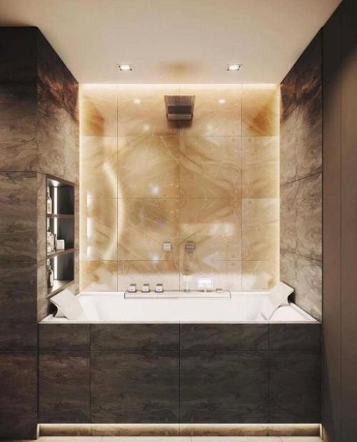 Дизайн квартиры. В темно - шоколадных тонах. 09