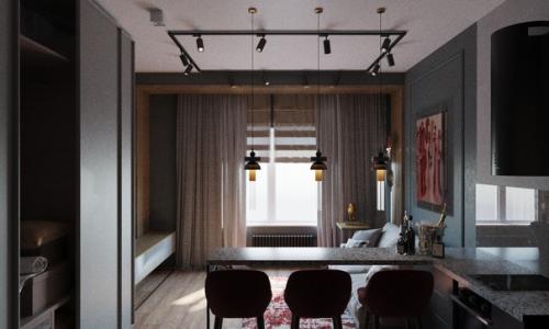 Дизайн кухни, совмещенной с гостиной - оригинальное решение, которое применяют дизайнеры при разработке почти каждого современного интерьера. 04