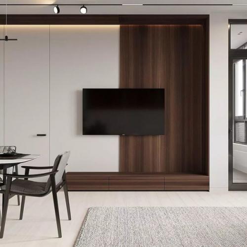 Интерьер кухни - гостиной, площадью 18 кв. 06