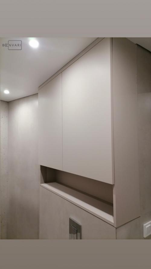 Оптимизация пространства в ванной: наш новый кейс - шкаф над инсталляцией! 02