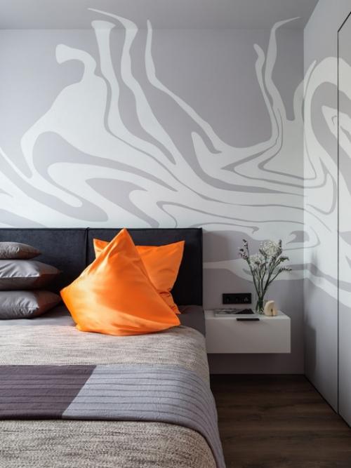 Цветной интерьер однокомнатной квартиры 40 м 2 в ЖК черная речка в Санкт-петербурге. 07