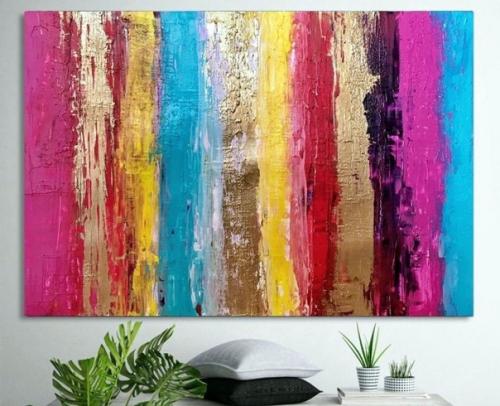 Абстракция в интерьере: как выбрать картину и оформить её. 01