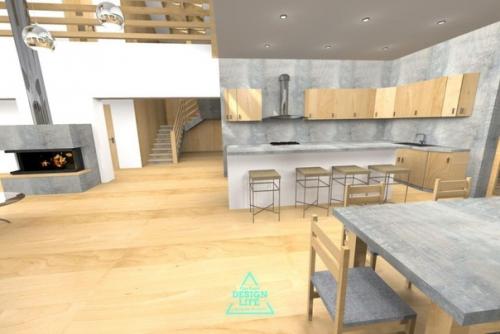 Дом 30 х 20 стильное альпийское шале со спа комплексом. 06