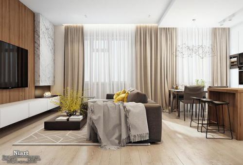 Современный интерьер квартиры в Самаре. 01