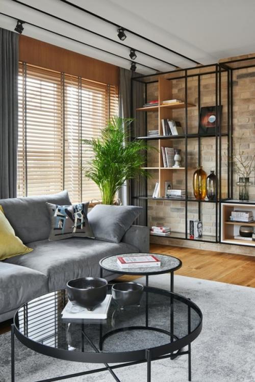 Реализованный интерьер квартиры в стиле лофт в Калининграде. 01