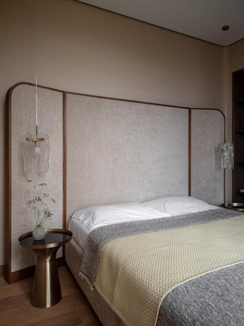 Благородный интерьер 1-комнатной квартиры 43, 5 м 2 в ЖК Spires в Москве. 08