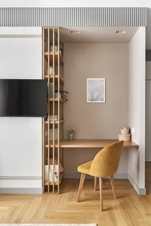 В квартире царит атмосфера весны круглый год благодаря функциональному и уютному интерьеру. 04