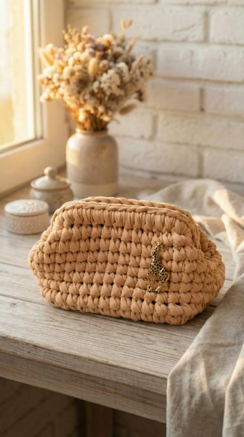 Вязаная косметичка - душевный подарок и украшение интерьера. 02