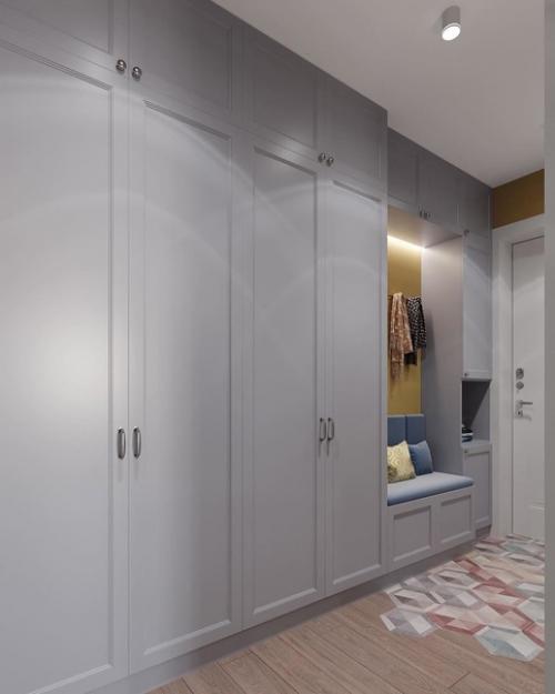 Кухня и прихожая в одном цветовом решении. 07