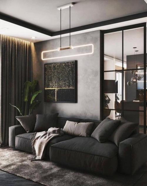 Дизайн квартиры. В темно - шоколадных тонах. 04