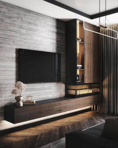 Дизайн квартиры. В темно - шоколадных тонах. 05