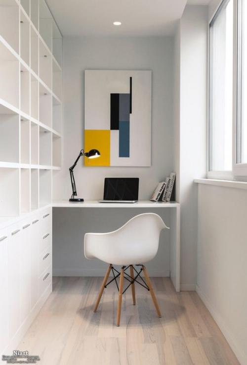 Стильный дизайн квартиры в белых тонах. 04