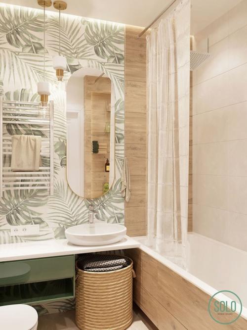 Интерьер совмещенного санузла в 1-комнатной квартире площадью 45 кв. 01