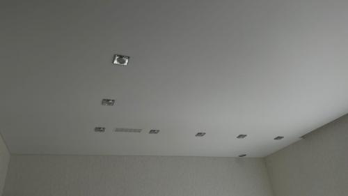 Сделал потолки в частном доме в зале совмещённый с кухней …. 02