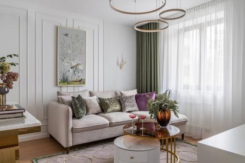 Двухкомнатная квартира в стиле неоклассика с восточными мотивами. 04