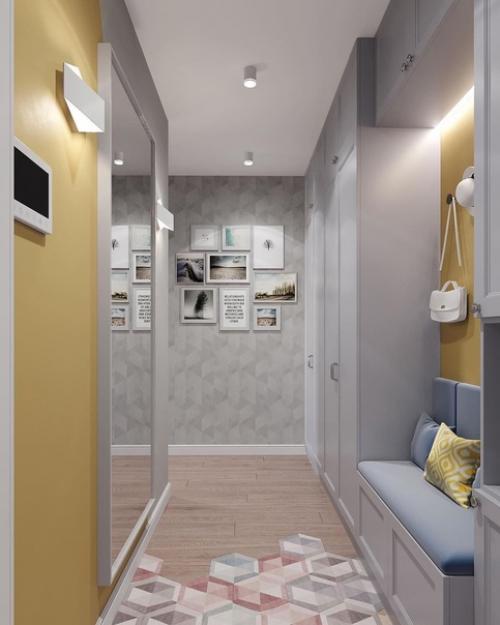 Кухня и прихожая в одном цветовом решении. 06