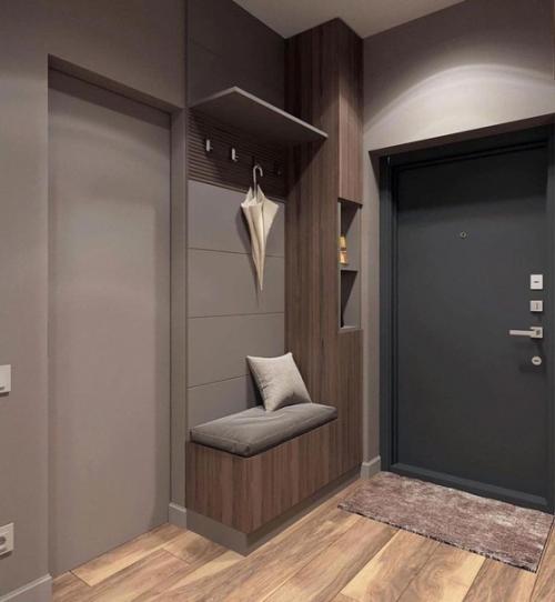 Серый цвет в прихожей ещё очень долго актуальным будет. 02