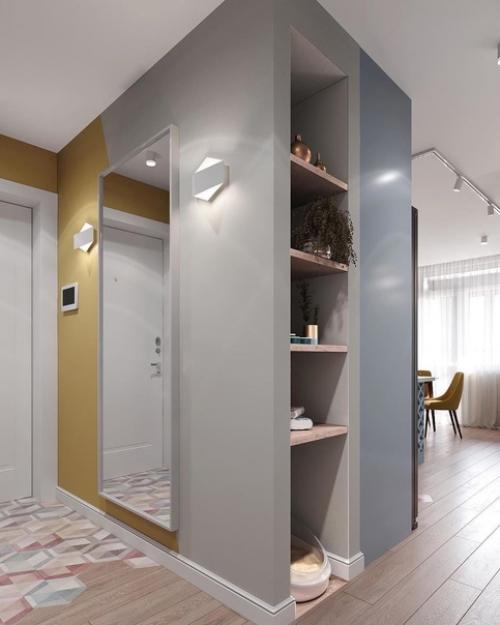 Кухня и прихожая в одном цветовом решении. 09