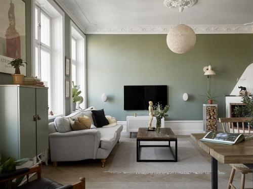 Альбом номер 1. скандинавская квартира с отдельной цветовой гаммой для каждой комнаты. 04