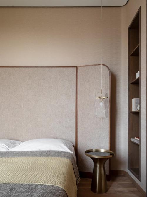 Благородный интерьер 1-комнатной квартиры 43, 5 м 2 в ЖК Spires в Москве. 09