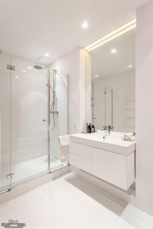 Стильный дизайн квартиры в белых тонах. 07