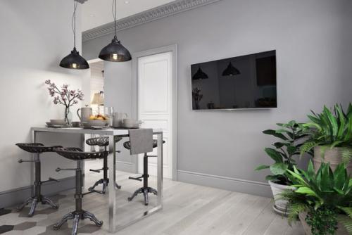 Белый дзен.  Дизайн Студия Уютная. 05