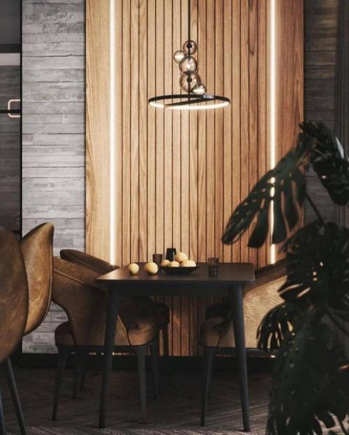 Дизайн квартиры. В темно - шоколадных тонах. 03