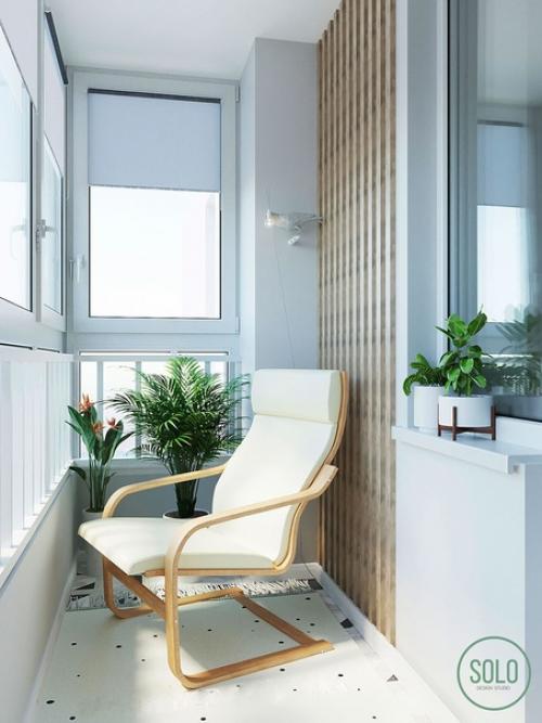 Интерьер кухни - гостиной в 1-комнатной квартире площадью 45 кв. 06