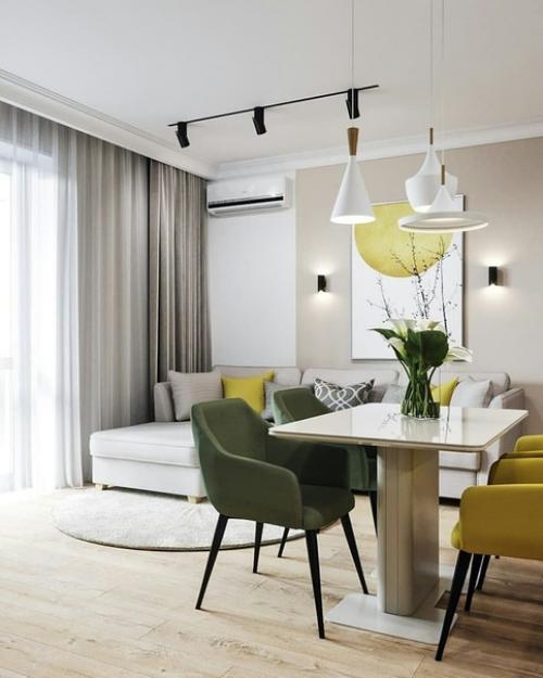 Оцените дизайн кухни - гостиной. 05