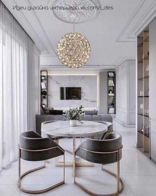 Оцените дизайн кухни - гостиной. 02