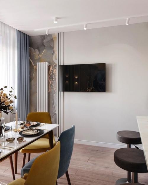 Кухня и прихожая в одном цветовом решении. 04