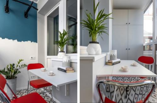 Однокомнатная квартира с интересным зонированием и ярким интерьером. 08 Однокомнатная квартира с интересным зонированием и ярким интерьером. 08