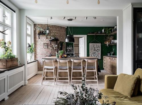 Интерьер небольшой квартиры в Швеции (50 кв. 01